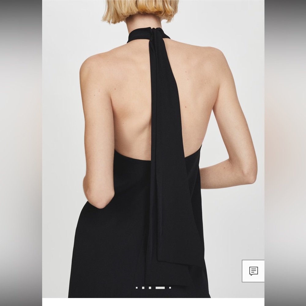 MANGO Halter Neck Open Backless Dress - Picture 5 of 6